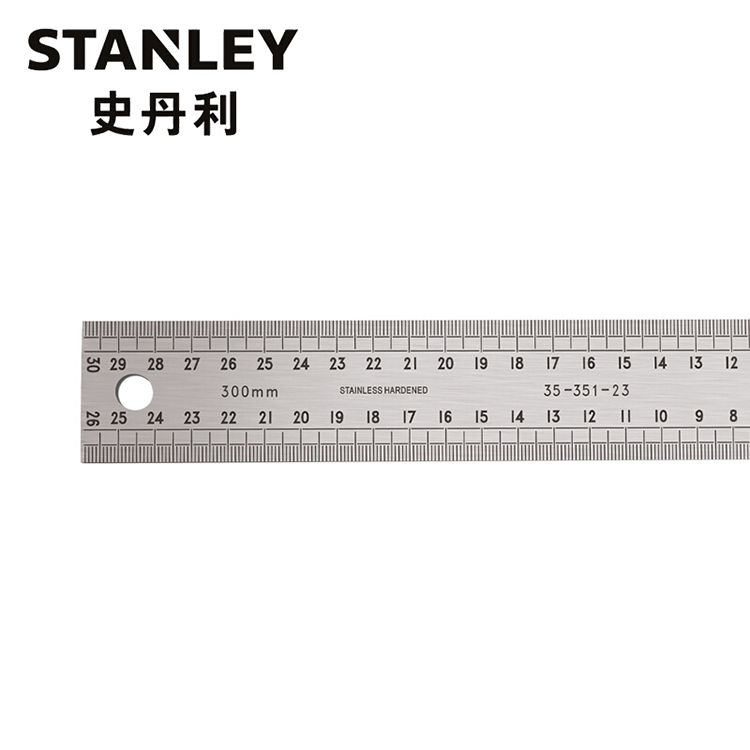 史丹利/STANLEY 铝柄不锈钢直角尺300*165mm  35-351-23 1把