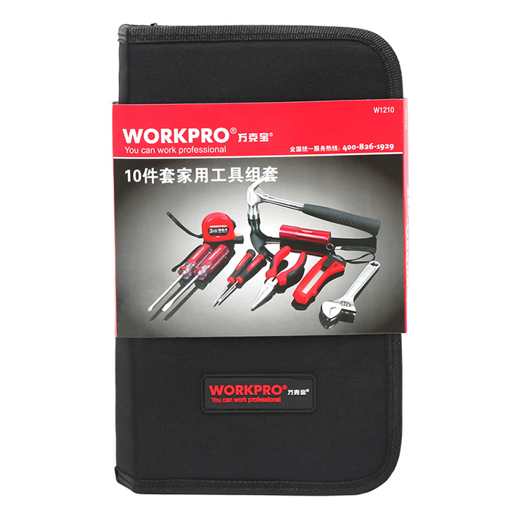 万克宝/WORKPRO WORKPRO10件套拉链包工具组套 W1210 1套