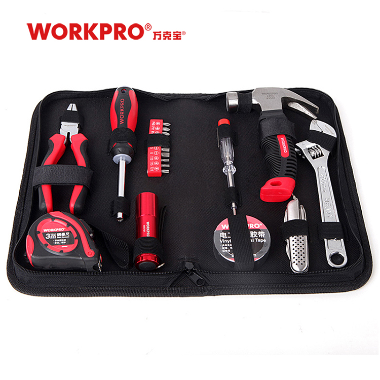 万克宝/WORKPRO 拉链包工具组套  W1219 19件套