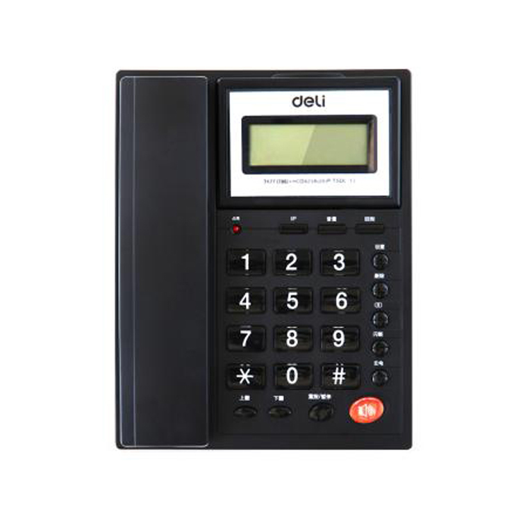 得力 电话机 黑色 786 1台