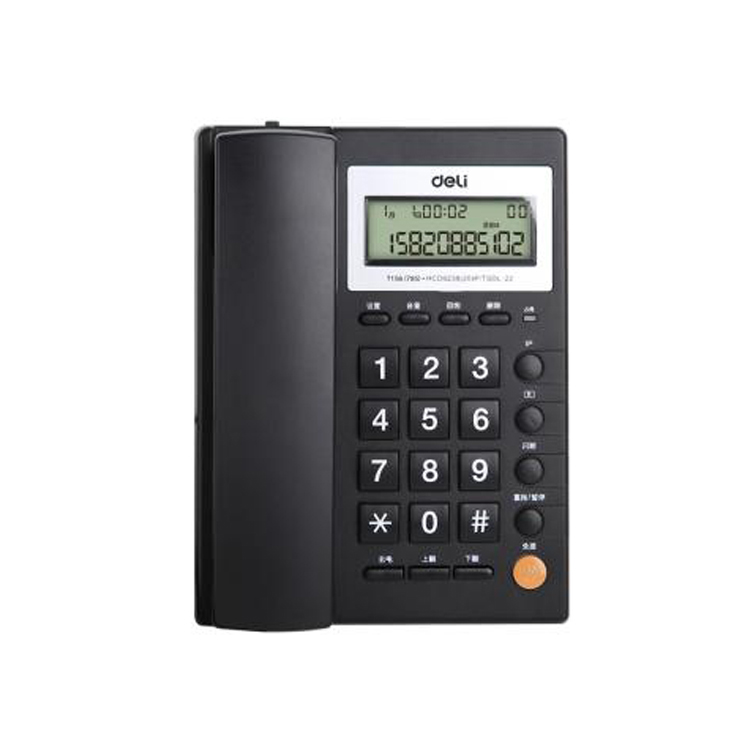 得力 电话机 黑色 785 1台