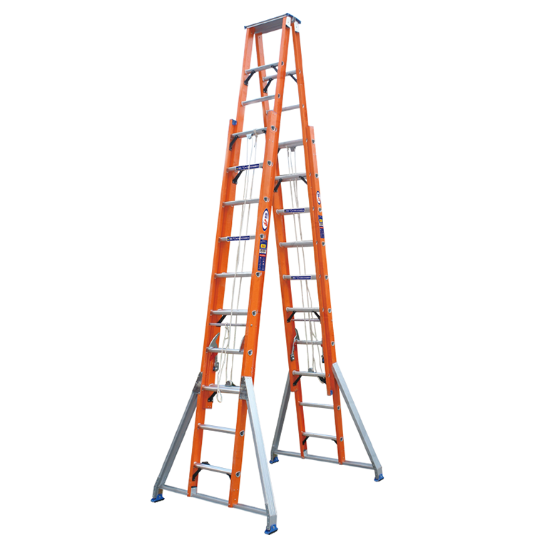奥鹏 玻璃钢双面升降梯 32*30步 150KG 9.2M 5.3M AP-706-920 1架
