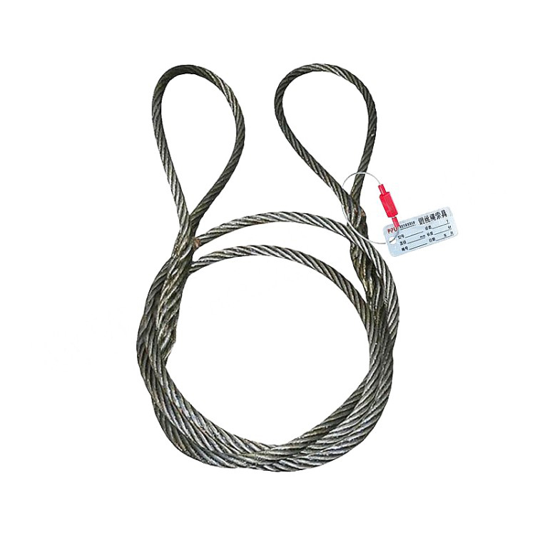 PPU/品尔优 双环插编镀锌有油麻芯钢丝绳索具 17.5m 200kg  6*19+FC-6mm  UAF06-17.5M 1根